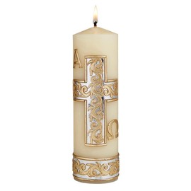 CB Church Supply Devotional Candles Hand Decorated Family Prayer Candle by Will & Baumer, 8-Inch, Tree of Life