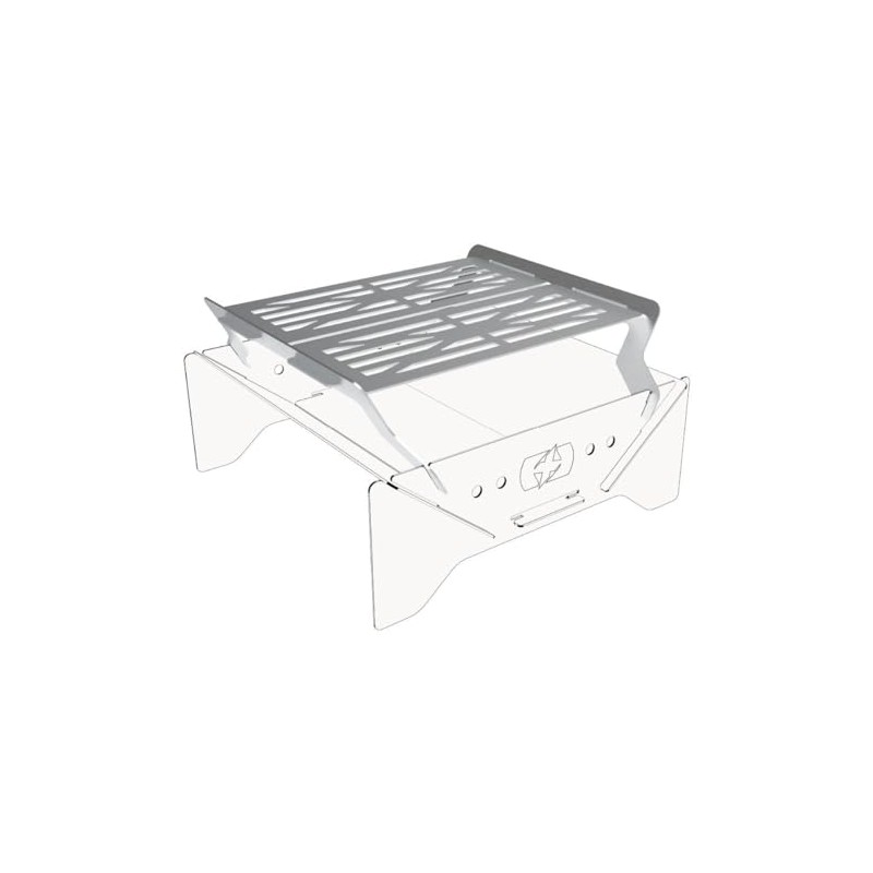 Oxford FirePit Grill for Compact Flat-Pack FirePit Barbecue, Stainless Steel
