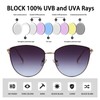 U.I STATION Oversized Sunglasses for Women, Mirrored Cat Eye Sunglasses