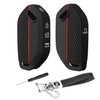 QBUC for 2PCS Kia Key Fob Cover with Keychain Soft