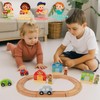Wooden Train Set for Toddler, Wooden Tracks fits Thomas, fits