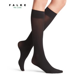 FALKE Women's Pure Matt 50 DEN W KH Semi-Opaque Plain 1 Pair Knee-High Socks, Black (Black 3009) new - eco-friendly, 5.5-8