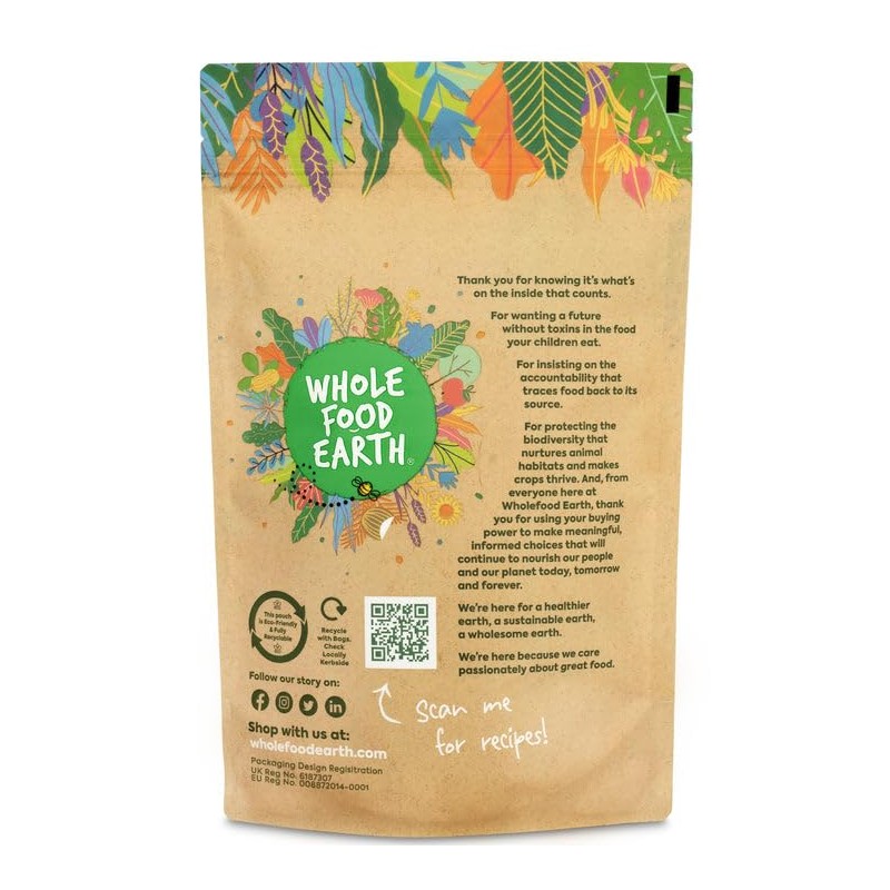 Wholefood Earth Organic Basil Powder - 500g | GMO Free