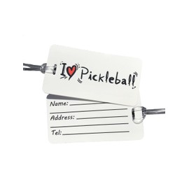 PICKLEBALL MARKETPLACE - (2) "I Love Pickleball" - Luggage/Sports Bag ID Tag