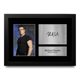 HWC Trading FR A4 Michael Shanks Stargate SG-1 Gifts Printed Signed Autograph Picture for TV Show Fans - A4 Framed