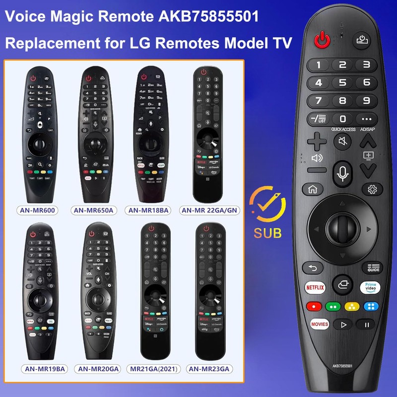 Voice Magic Remote Control for LG UHD OLED QNED NanoCell