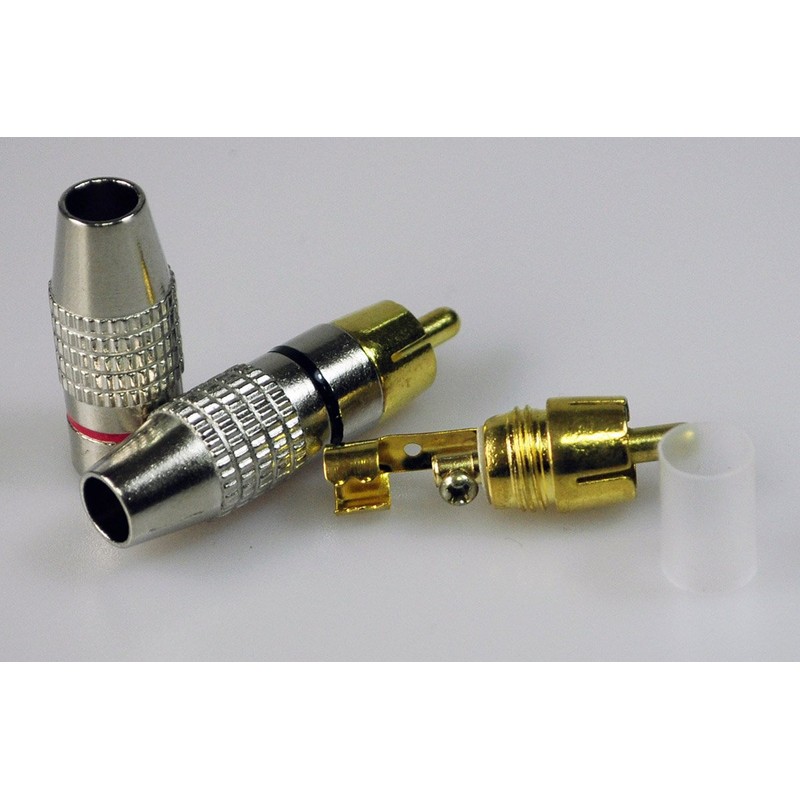 RCA Plug Solderless, Conwork 8-Pack RCA Male Plug Screws Audio