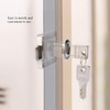 Zerodis Cylinder Cupboard Drawer Lock Zinc Alloy Cabinet Deadbolt Lock