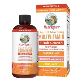 MultivitamínicoCrecimiento Cabello 450ml Líquido Mary Ruths Durazno Mango                                                                             