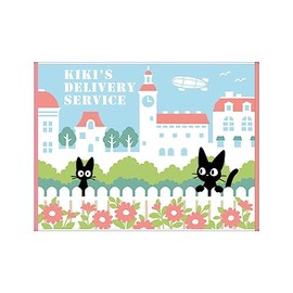 Marushin 1145020200 Towel Bath Mat, Ghibli, Kiki's Delivery Service, Jiji One Day, Antibacterial, Deodorizing, Thick, Washable