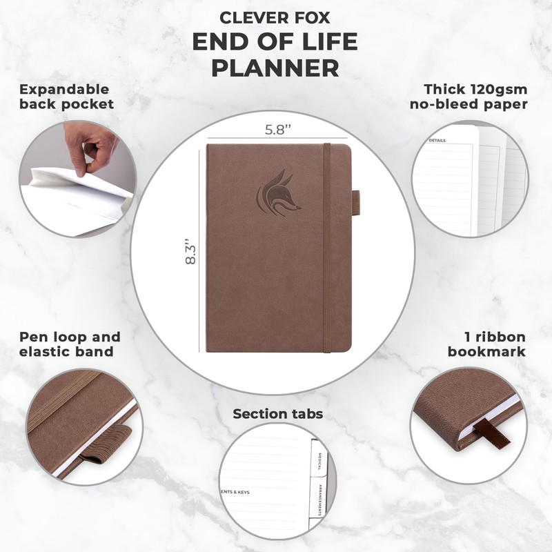 Clever Fox End of Life Planner – Final Arrangements Organizer
