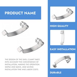 16598ET00A Air Filter Box Housing Clips 4 Pcs Silver Durable Metal Air Cleaner Box Clips Compatible with Nissan Sentra 2007-2012 2.0L 2.5L with Nissan NV200 2013-2020 2.0L Replace 16598-ET00A