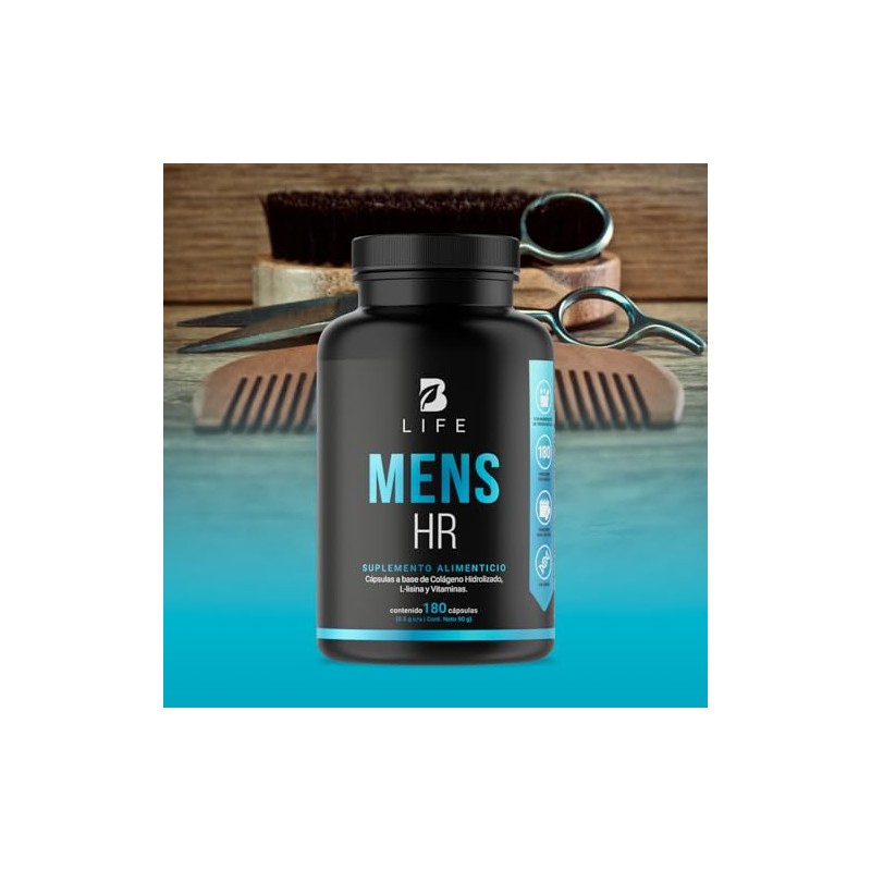 B Life Vitaminas para el Cabello del Hombre 180 cápsulas