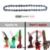 6 Inch Mini Chainsaw Chain - 2 Pieces Replacement Chains