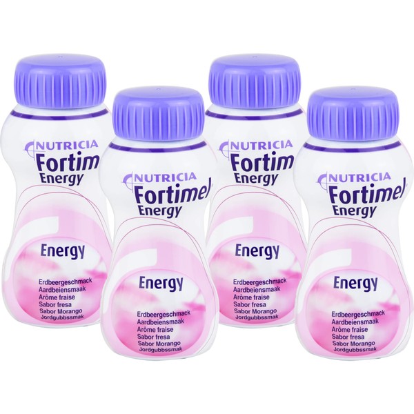 Fortimel Energy Erdbeergeschmack, 4X200 ml FLU