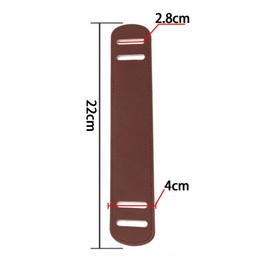 SM SunniMix Leather Shoulder Strap Pad Fixing Thick PU Leather Bag Strap Cushion for Handbag, brown L
