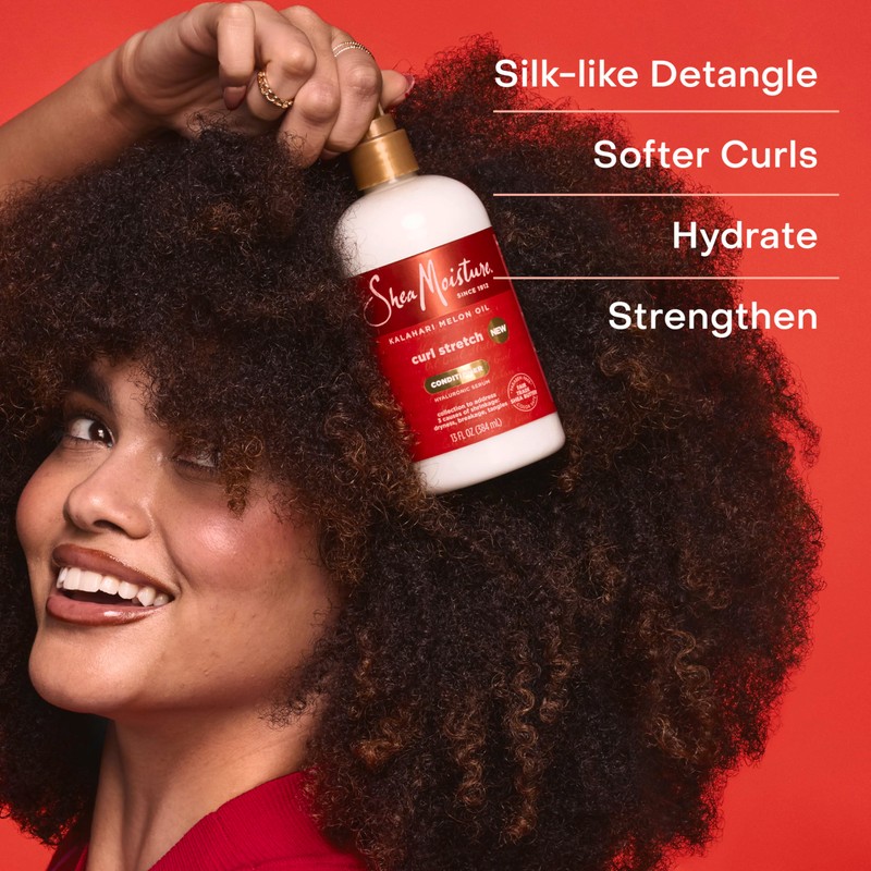 SheaMoisture Curl Stretch Conditioner Kalahari Melon Oil Infused with Hyaluronic