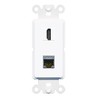 RiteAV - HDMI Cat6 Shielded Port Wall Plate Decorative (Rocker)