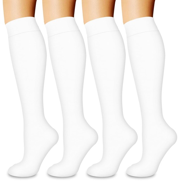4 Pairs Compression Socks for Women and Men -Best Support