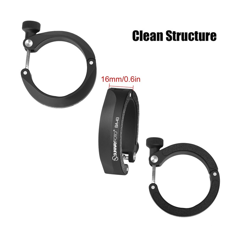 SUNWAYFOTO BA-43 Cell Phone Adapter for Binocular, Universal Smartphone Mount