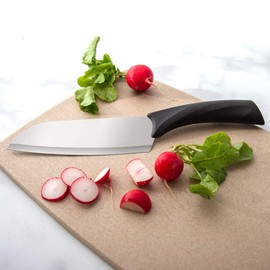 Rada Cutlery Anthem Series Cook’s Knife Stainless Steel Blade with Ergonomic Black Resin Handle, 12 Inches