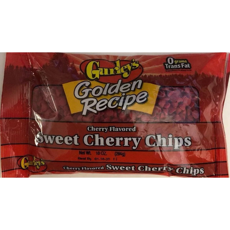 Gurley's 1-Gurley Sweet Cherry flavored red baking chips morsels mash