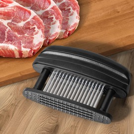 KEOUKE Meat Tenderizer with 48 Stainless Steel Needles with Protective Cover, Professional Needle Tenderizer for Beef, Chicken & Steak, Dishwasher Safe, Meat Mallet Alternative