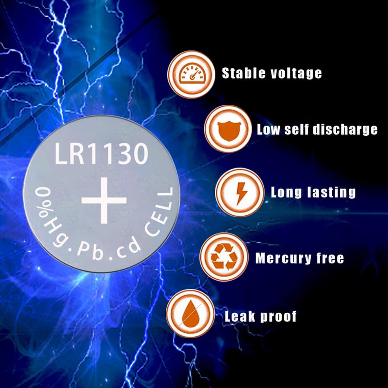 HoootCell AG10 Battery LR1130 L1131 SR1130 389/390 G10 LR54 Batteries