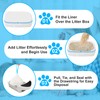 Cat Litter Bags 60 Count, 21.65"x11.8" Drawstring Close Litter Box