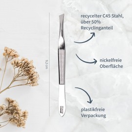 4056 NIY Niyok Tweezers Oblique Solingen, Vitaloy