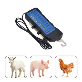Leopacat Voltage Tester, Electric Fence Fault Finder Farming Equipment, Handheld Digital Electrical Finder, Light Indicator 8 Neon Tester Lights ABS Copper Material 12kV for Farms Home Gardens
