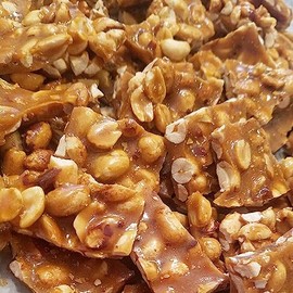 Peanut Brittle 200g Bag, Pouch Traditional Retro Nut Cluster