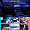 Interior Car LED Strip Lights, RGB 6 in 1 Ambient