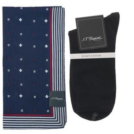 Dupont (신세계본점)26  S/S      순면 손수건    양말  2매세트    SE6SMA381006SNY001BK (Shinsegae Main Store) 26 S/S Cotton Handkerchief Socks 2 Piece Set SE6SMA381006SNY001BK