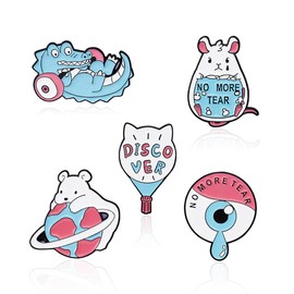 Cartoon Crocodile Brooch Bear Doing Yoga Brooch Pin Hamster Brooch Animal Enamel Lapel Pin Set Funny Animal Doing Sports Pin Metal Badge Enamel Pin Bag Decoration Badge Accessories Jewelry Gift