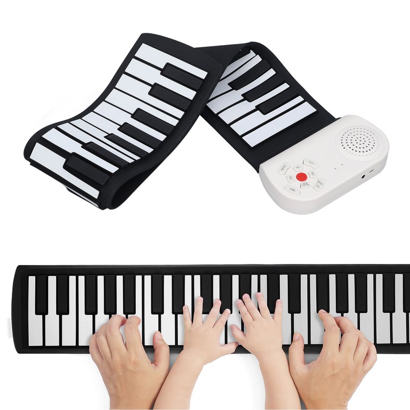 49 Keys Hand Roll Up Piano USB Charging Electric Foldable