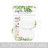 DISTINCTIVS Greenery Baby Shower Emoji Game - 20 Count
