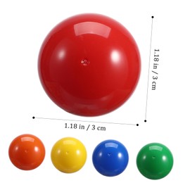 PartyKindom Pack of 50 Lottery Balls Drawing Balls for the Party Picking Child Blind Oversized Plastic Ball Colourful for Filling Empty Capsules Balls Colourful Ball for Hollow Balls