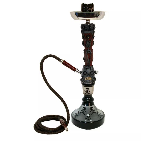 INHALE Skeleton Hookah - 1 Hoses, black