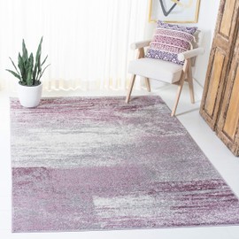 SAFAVIEH Adirondack Collection Accent Rug - 3' x 5', Grey & Purple, Modern Abstract Design, Non-Shedding & Easy Care, Ideal for High Traffic Areas in Entryway, Living Room, Bedroom (ADR112V)