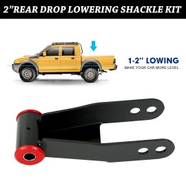 VEHITO 1994-2001 DODGE RAM 1500 2" OR 1" REAR DROP LOWERING SHACKLES SHACKLE 2WD,4WD