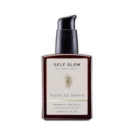 James Read - Dusk to Dawn Overnight Tan Facial Serum | Hydrate, Smooth, + Plump | Aloe Vera, Vitamin E + Plant-Based DHA | Stain-, Silicone- + Drying Alcohol-Free (50mL | 1.7 fl oz)
