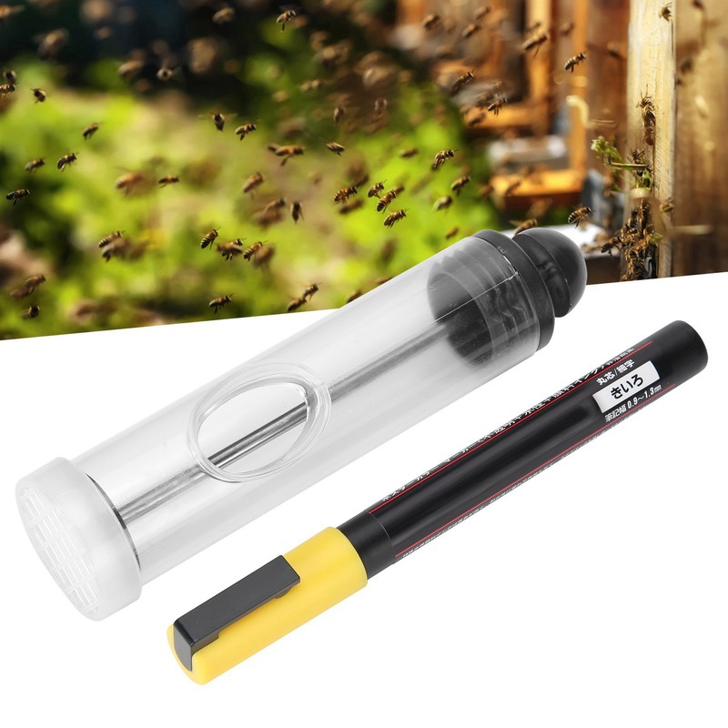 Beekeeping Marking Set Queen Bee Marking Pen Quickdry with Sign