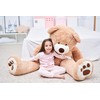 IKASA Giant Teddy Bear Plush Toy Stuffed Animals (Brown, 63