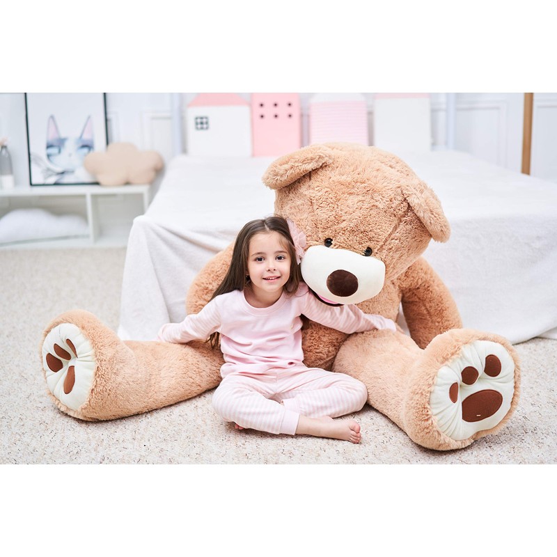 IKASA Giant Teddy Bear Plush Toy Stuffed Animals (Brown, 63