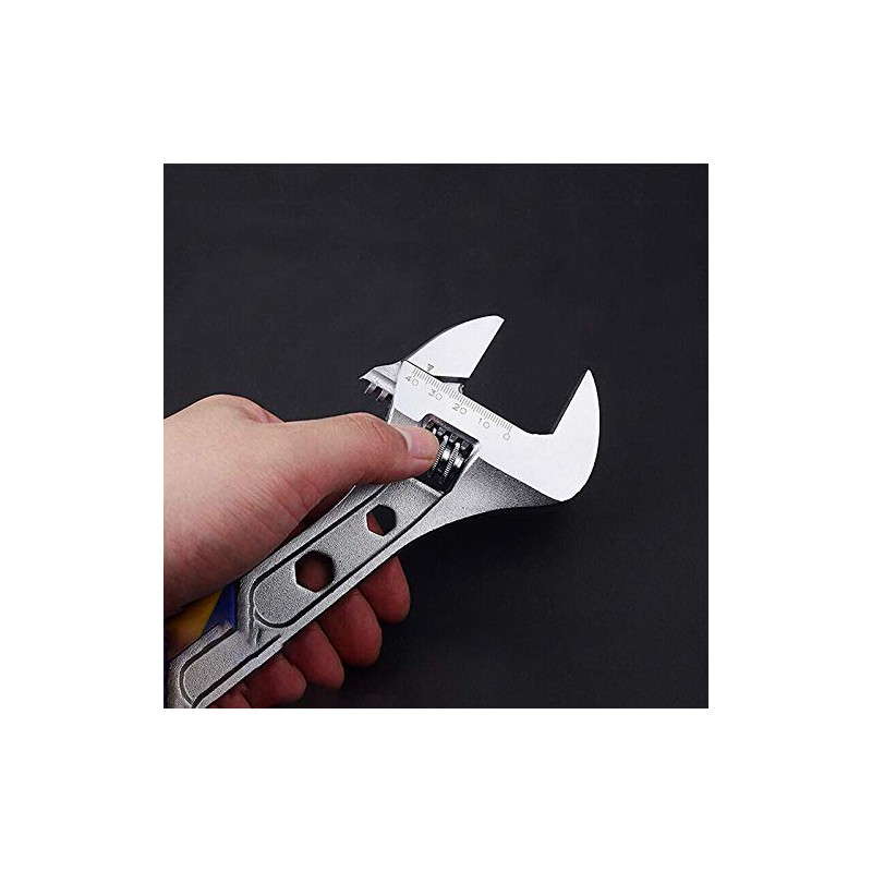 SENRISE Adjustable Wrench Adjustable Spanner Soft Grip Wide Mouth Wide