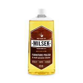 Milsek Furniture Polish and Cleaner with Lemon Oil, 12-Ounce, LM-12