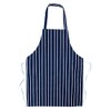 Children's Navy Butcher Stripe Cooking Apron (10-13yrs, Navy)