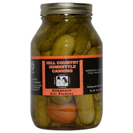 Texas Hill Country Habanero Dill Pickles 32 oz