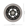 1 Pair 100mm Silent Scooter Wheels Replacement Parts for Luggage,